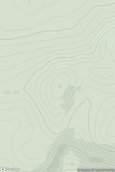 Thumbnail image for Meall Odhar [Altnaharra to Dornoch] showing contour plot for surrounding peak